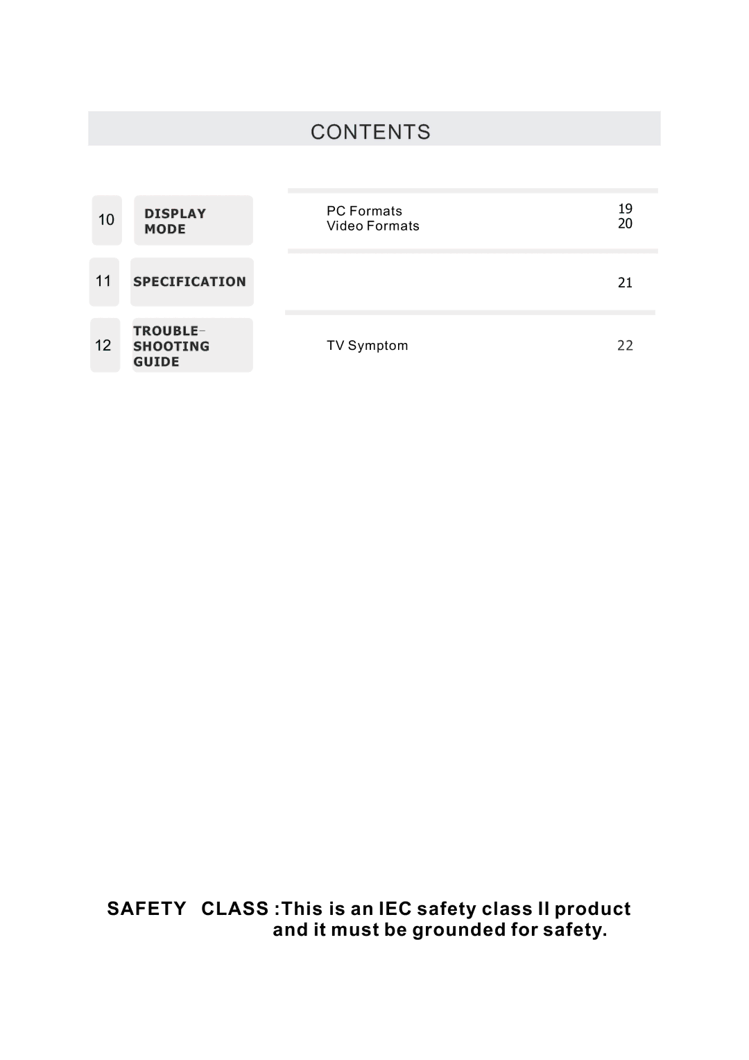 RCA RLED1530 manual Contents 