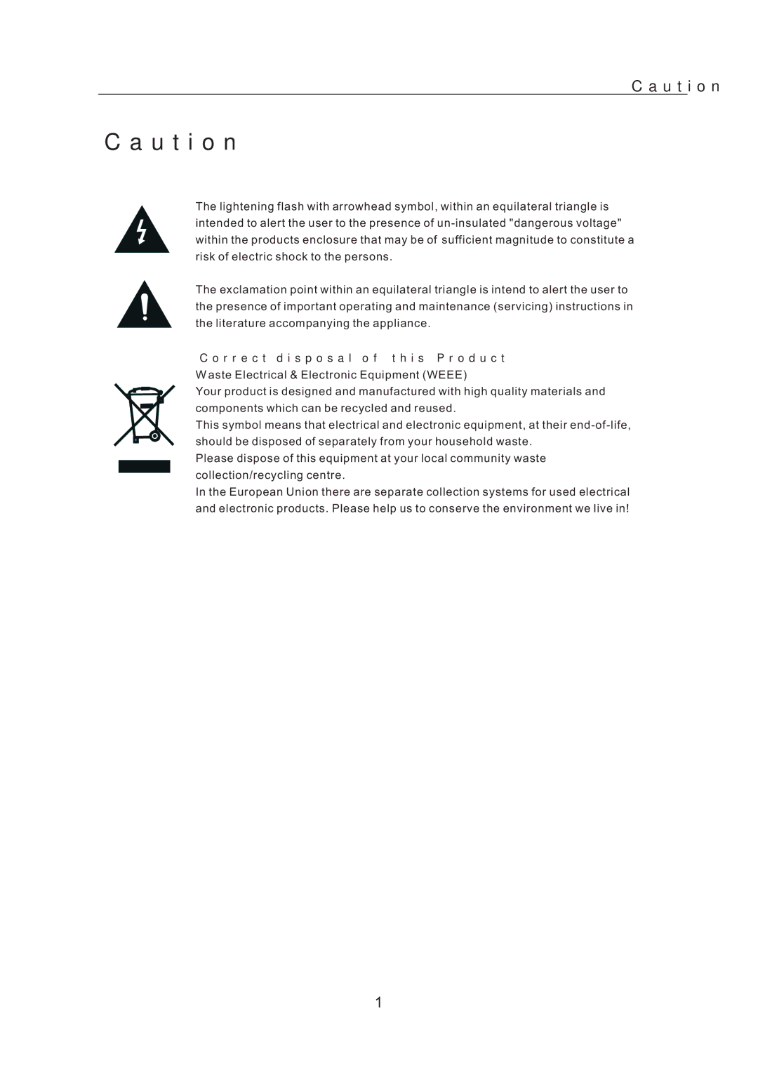 RCA RLED2242A-WHITE instruction manual Correct disposal of this Product 