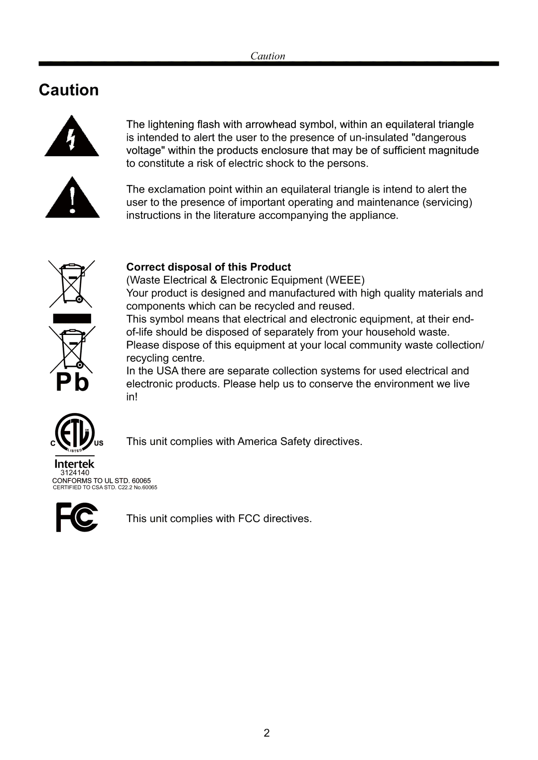 RCA RLED4250A manual Correct disposal of this Product 