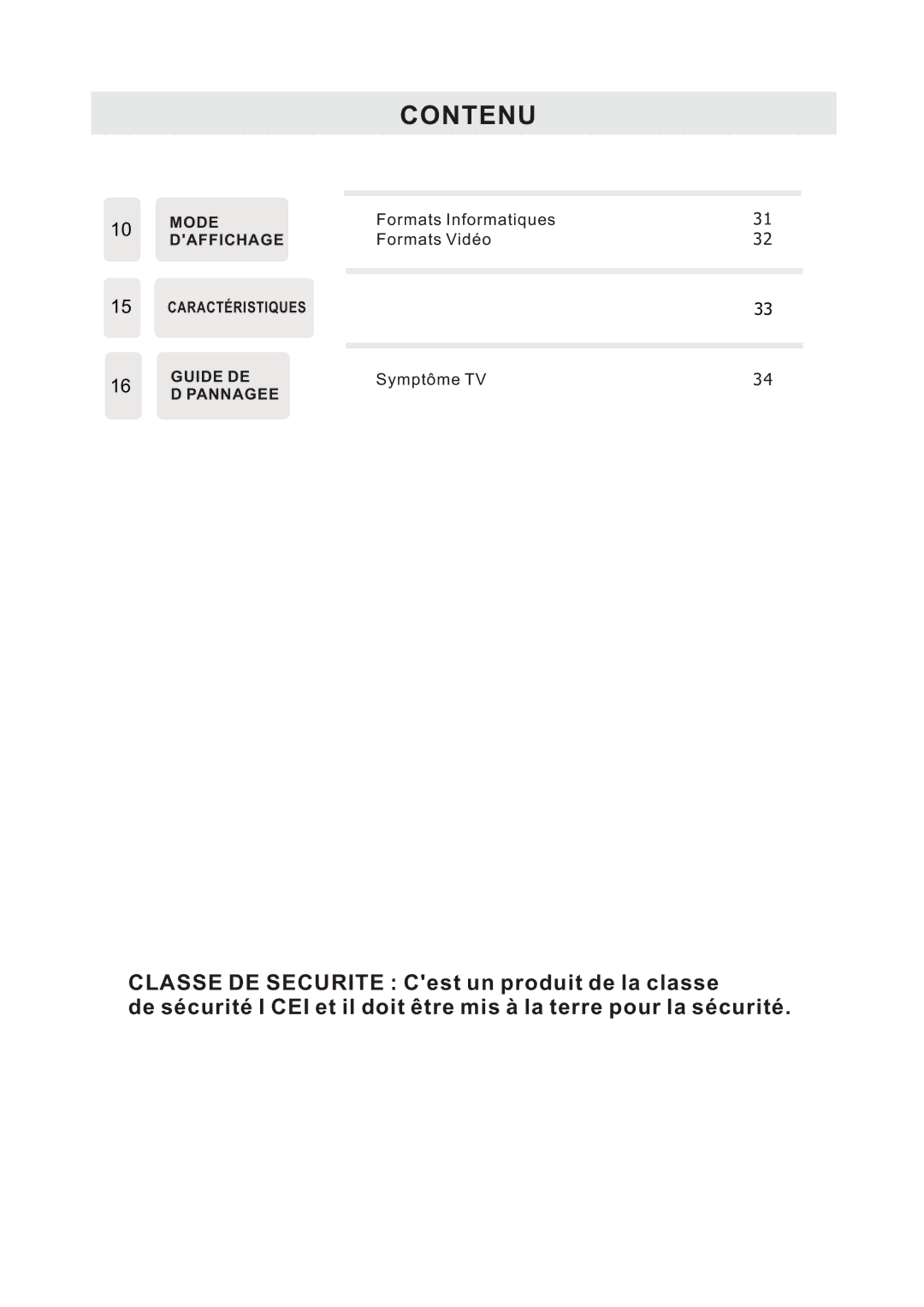 RCA RLED4778A manual Formats Informatiques 