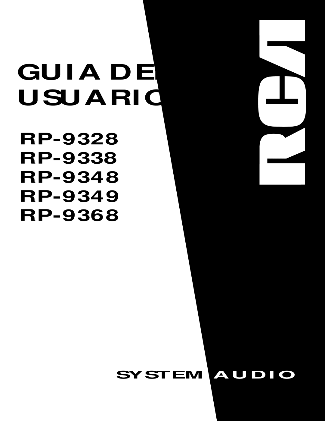 RCA RP-9348, RP-9328, RP-9349, RP-9368, RP-9338 manual Guia DEL Usuario 