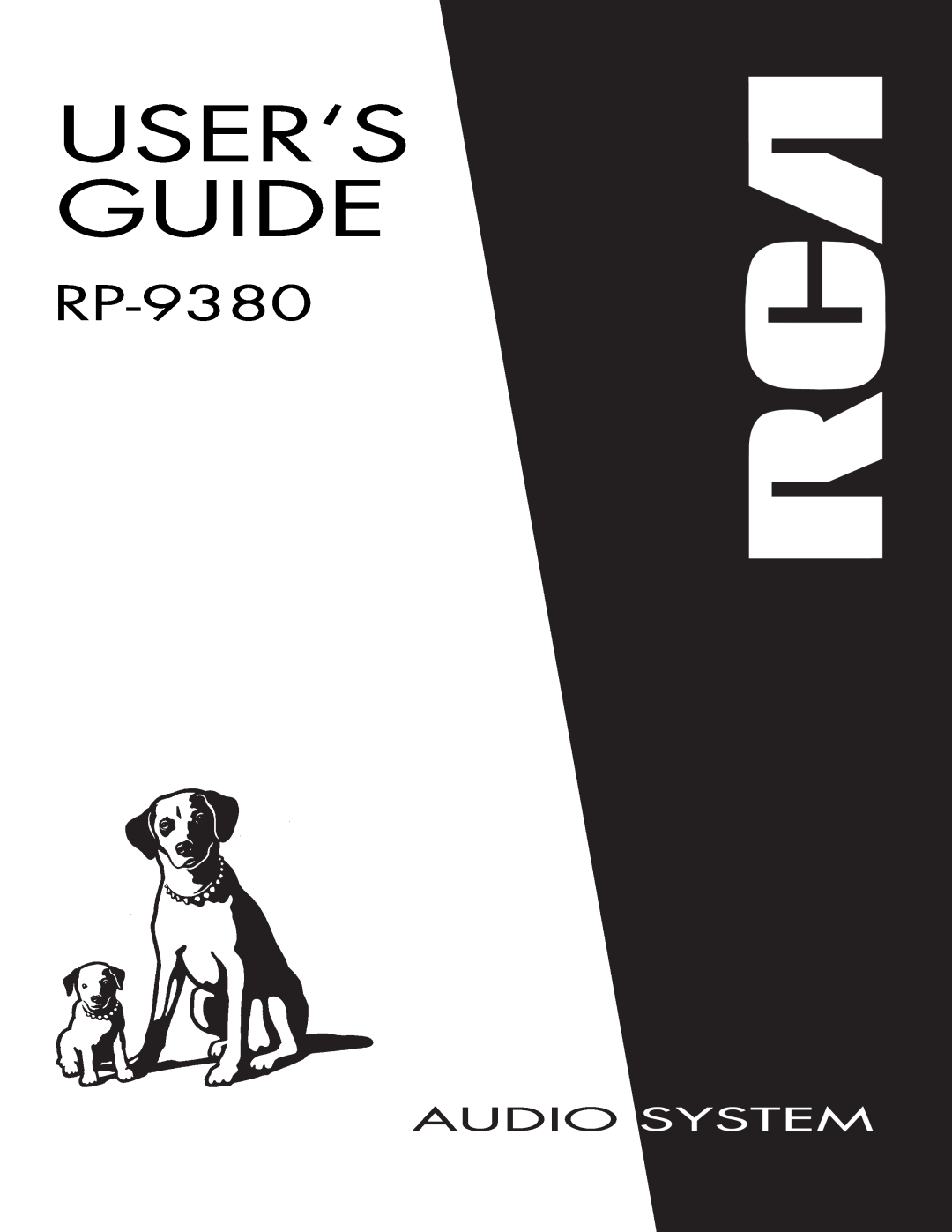 RCA RP-9380 manual User‘S Guide, Audio 
