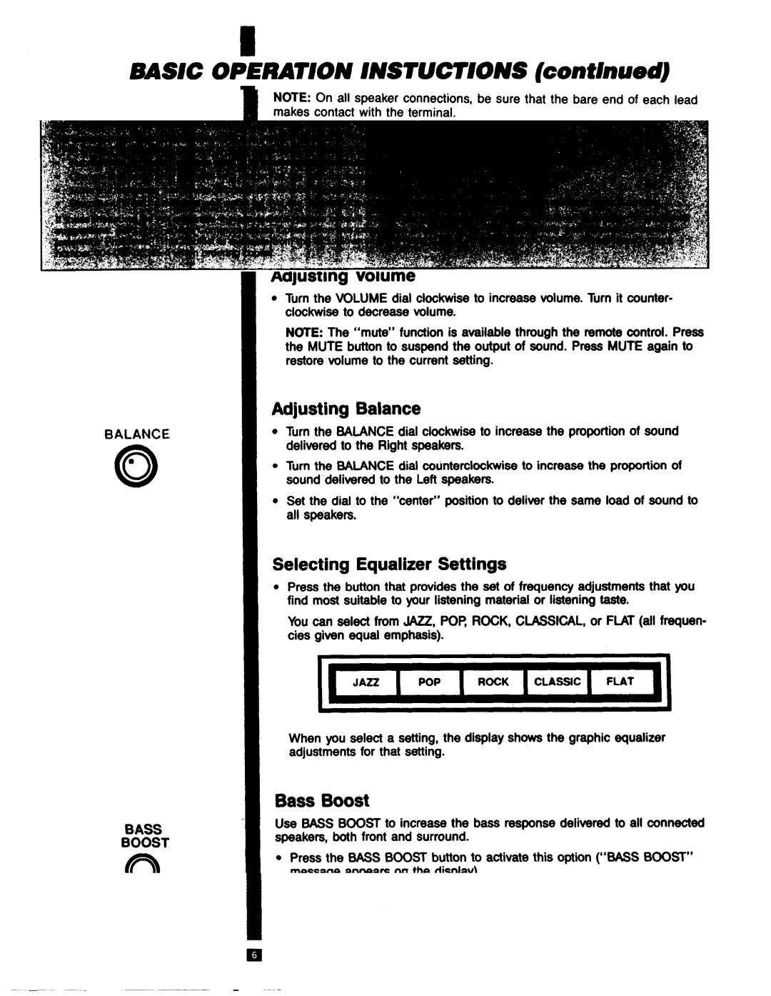 RCA RP-9753 manual Basic Operation Instuctjons conflnued 