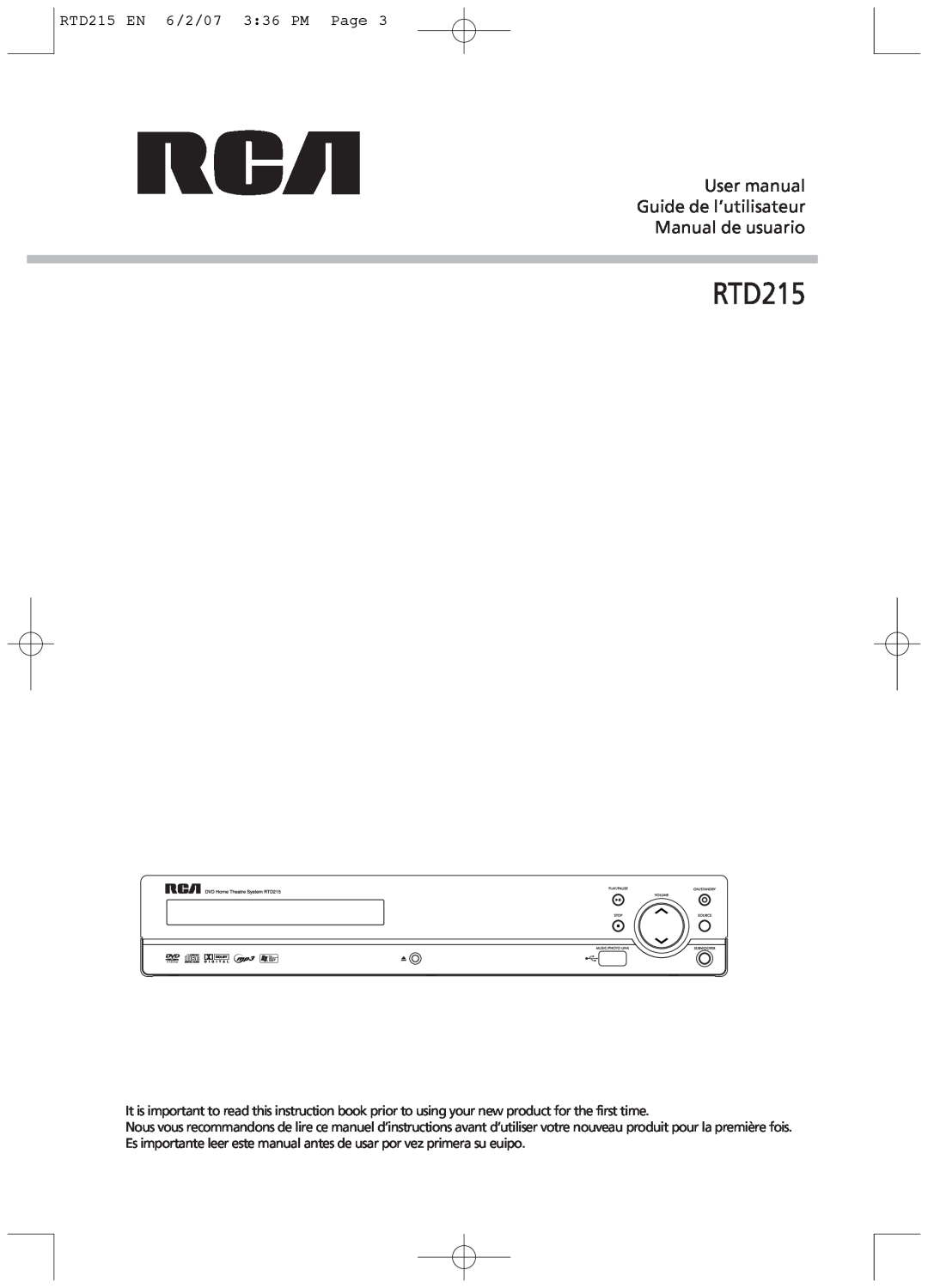 RCA user manual RTD215 EN 6/2/07 3 36 PM Page 
