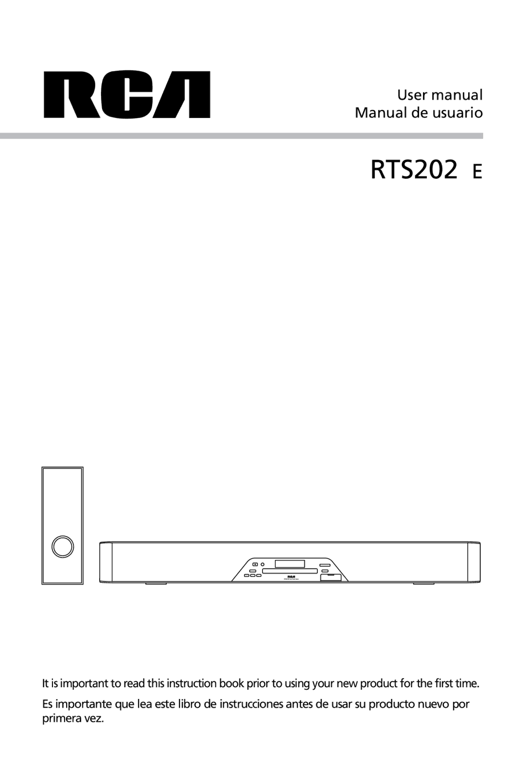 RCA user manual RTS202 E 