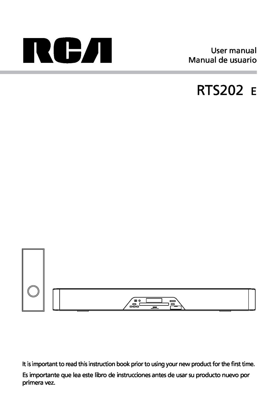RCA user manual RTS202 E 