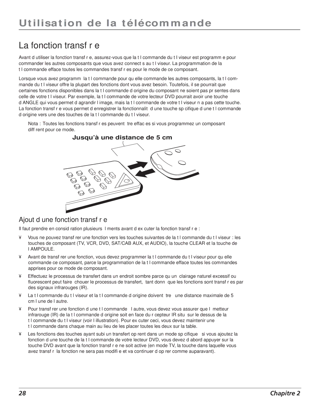 RCA S+4K manual La fonction transférée, Ajout d’une fonction transférée 