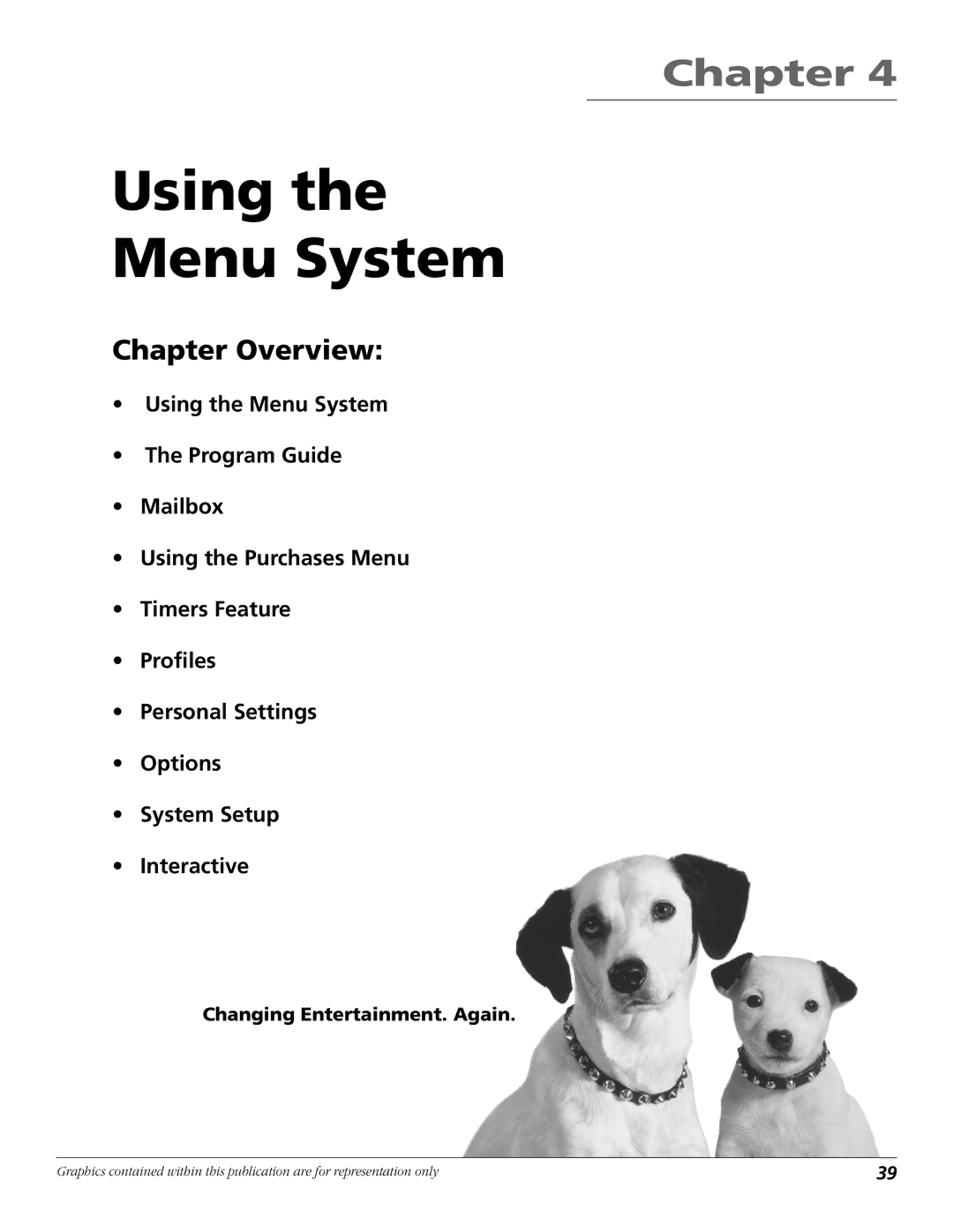 RCA Satellite TV System manual Using Menu System 