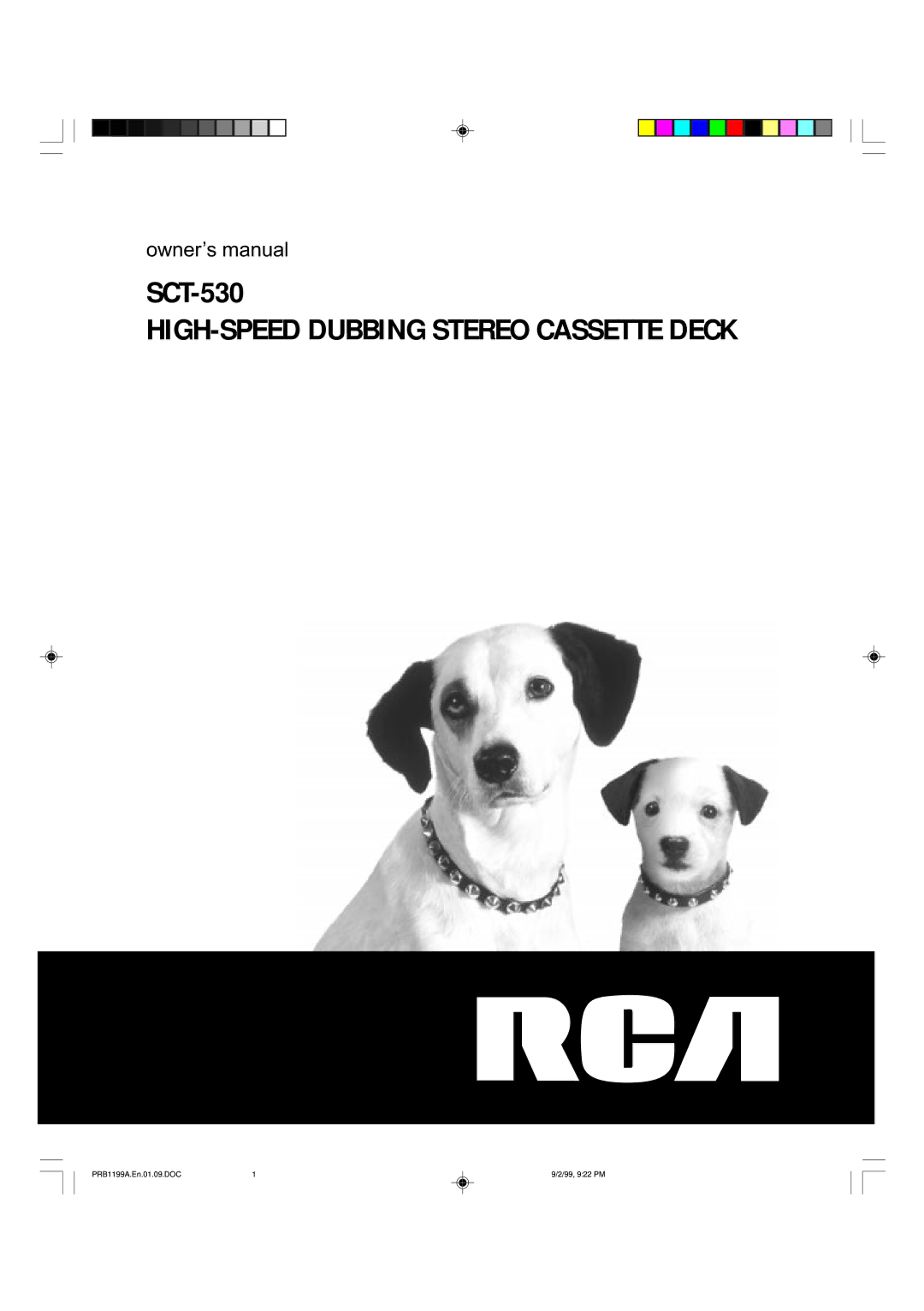 RCA SCT-530 owner manual HIGH-SPEED Dubbing Stereo Cassette Deck 