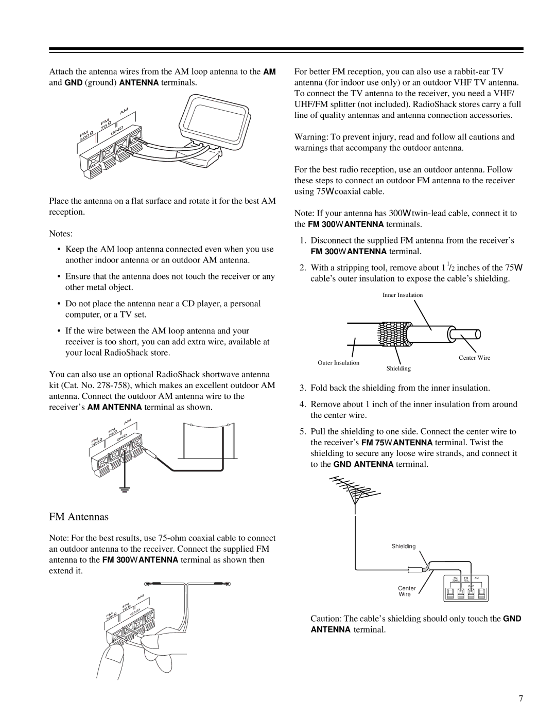 RCA STA-3850 owner manual FM Antennas 