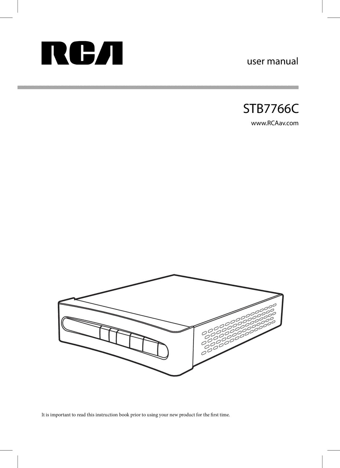 RCA STB7766C user manual 