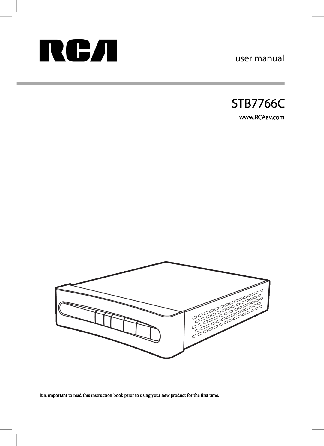 RCA STB7766C user manual 