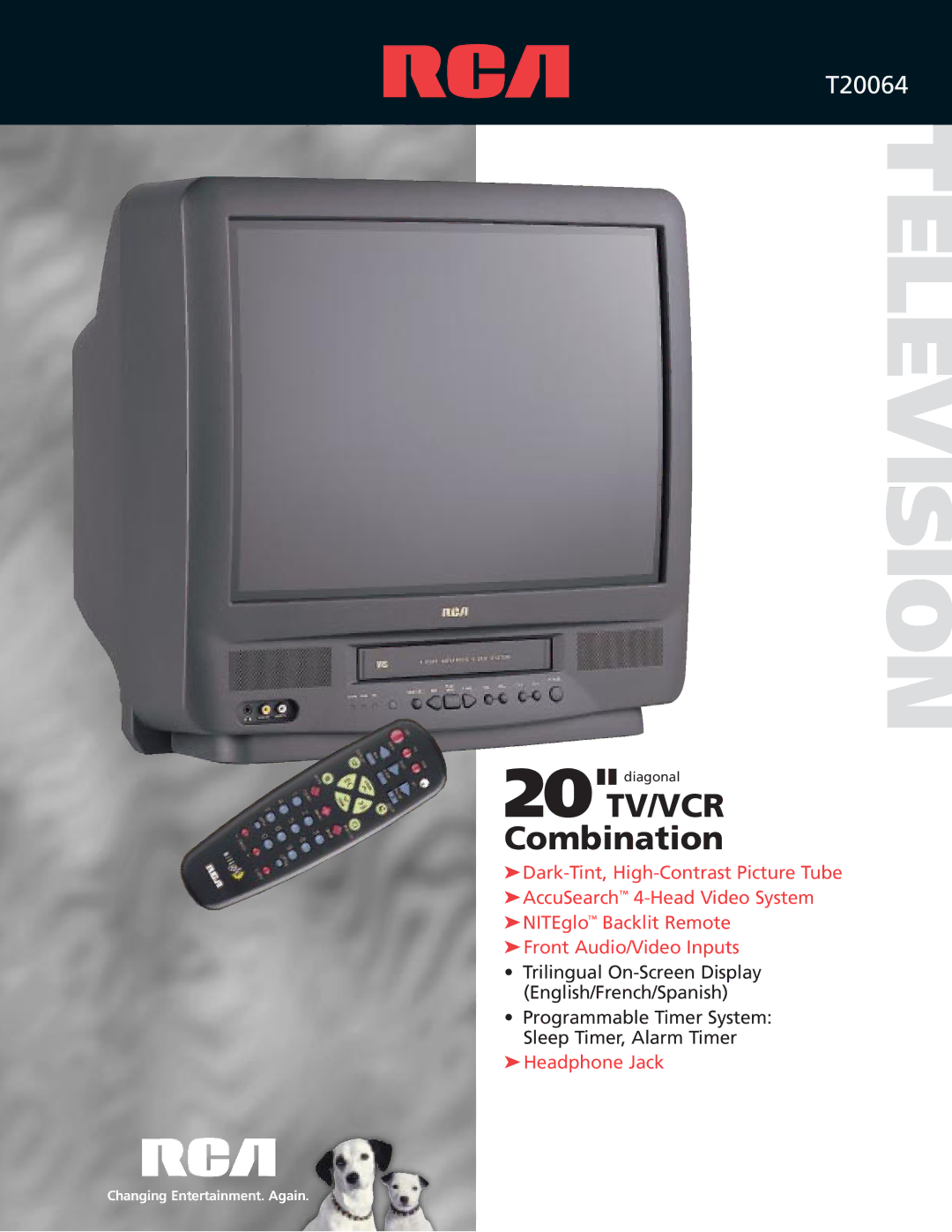 RCA T20064 manual Television 