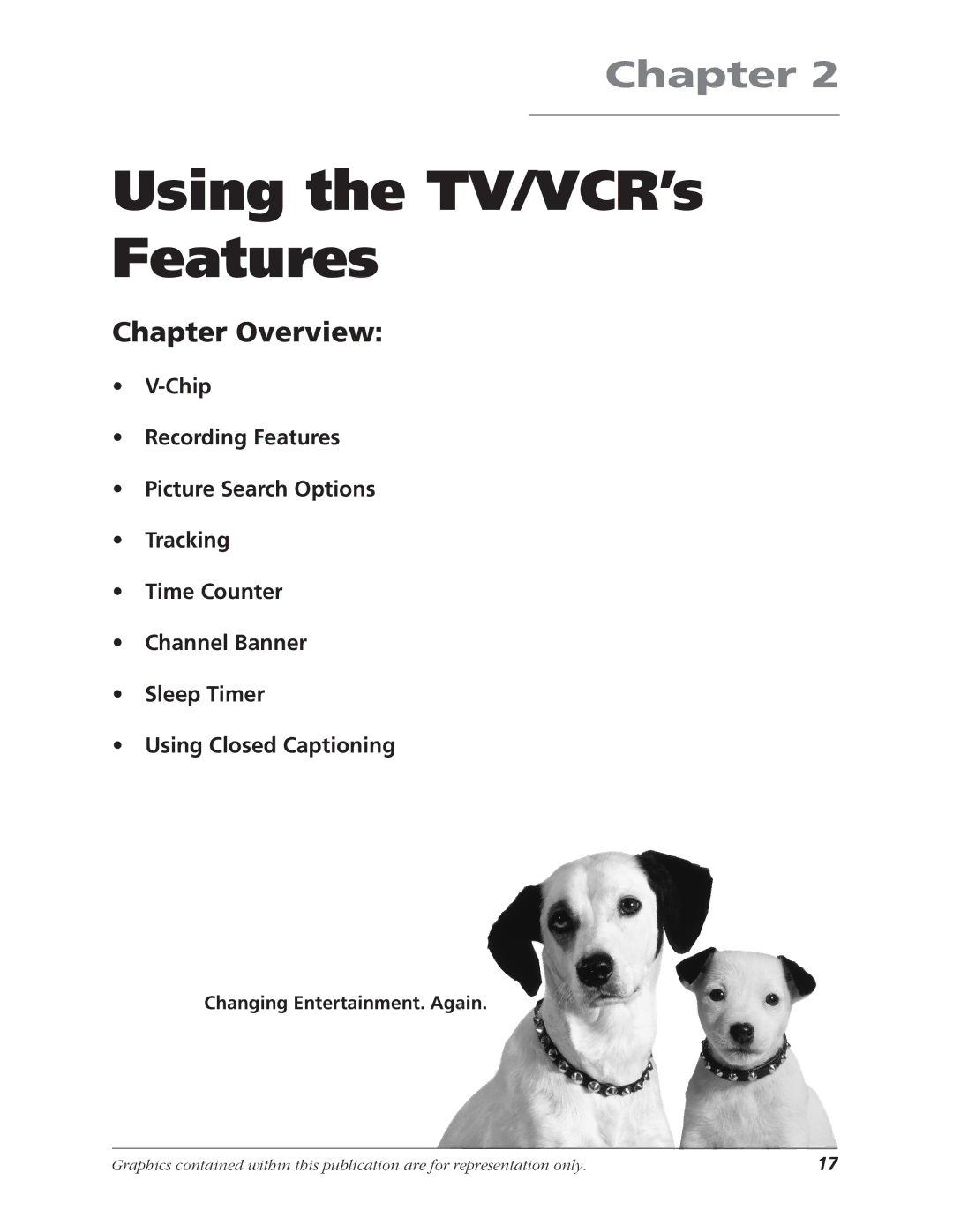 RCA T25208 manual Using the TV/VCR’s Features 