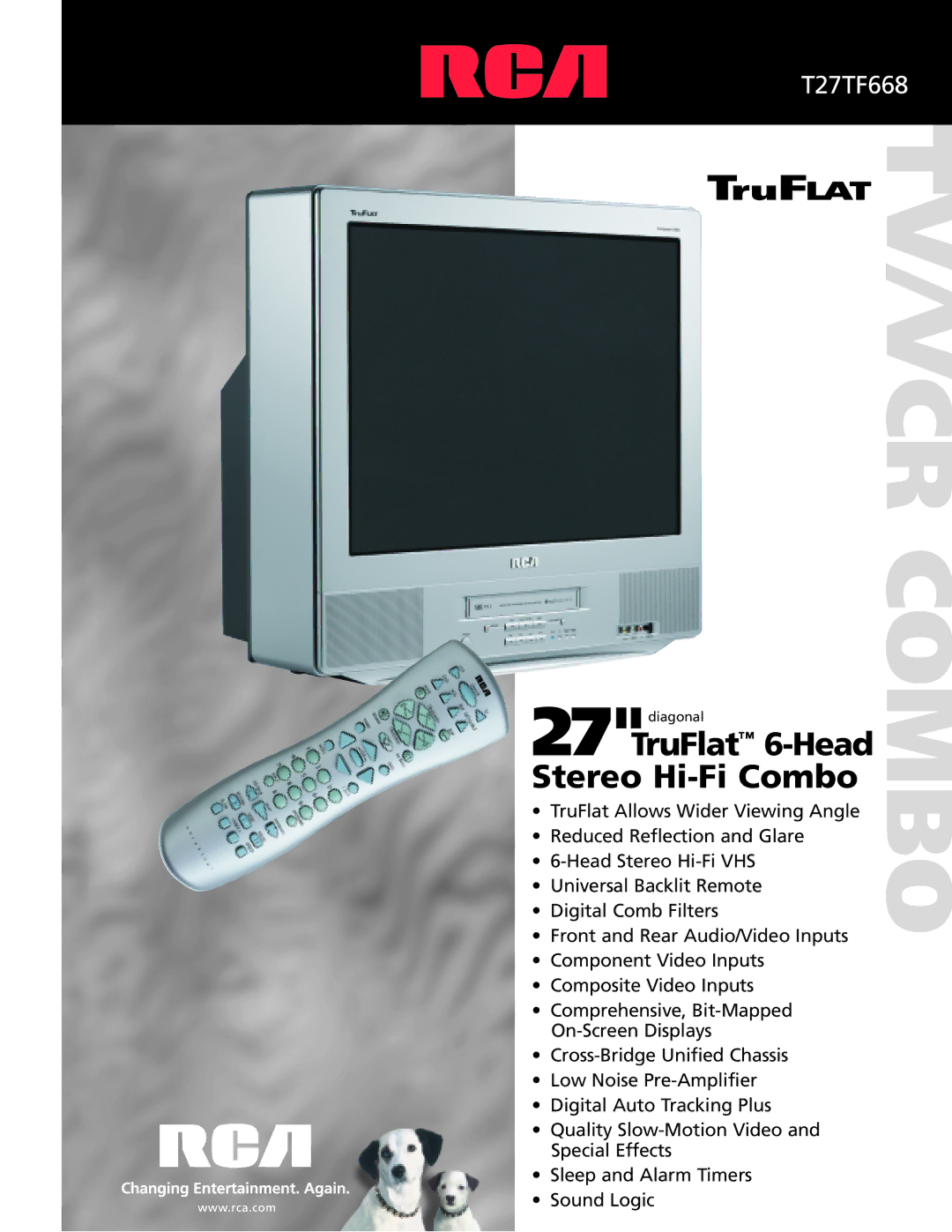 RCA T27TF668 manual TV/VCR Combo 