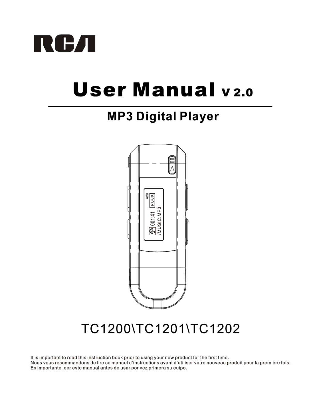 RCA TC1202, TC1201, TC1200 manual 