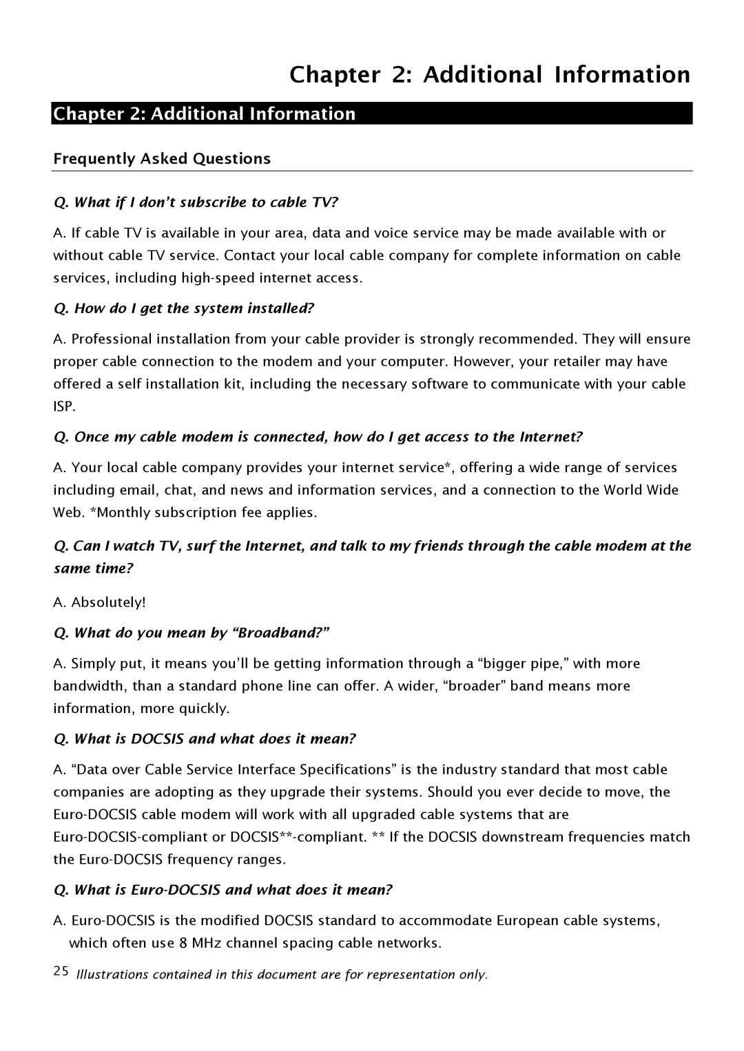 RCA THG540 user manual Additional Information, Frequently Asked Questions 