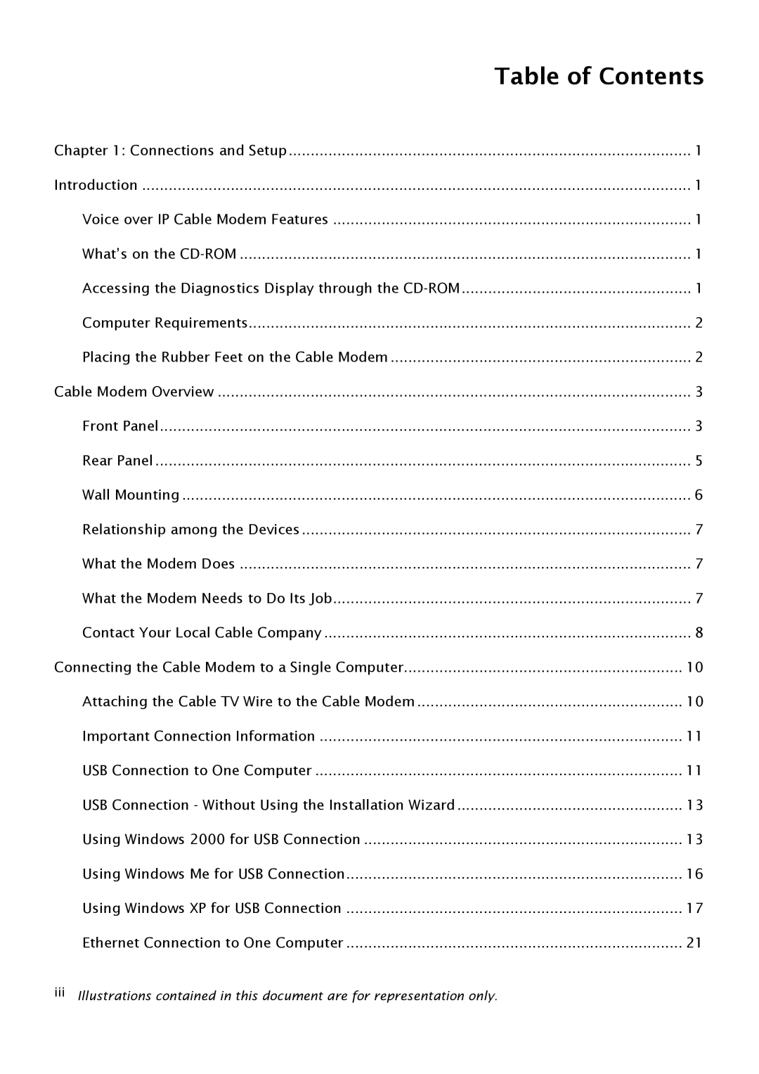 RCA THG540 user manual Table of Contents 