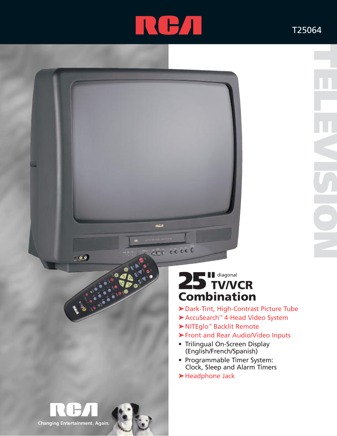 RCA TV/VCR Combo manual Television 