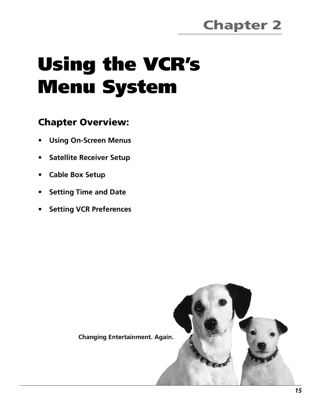 RCA VCR VR708HF manual Using the VCR’s Menu System 