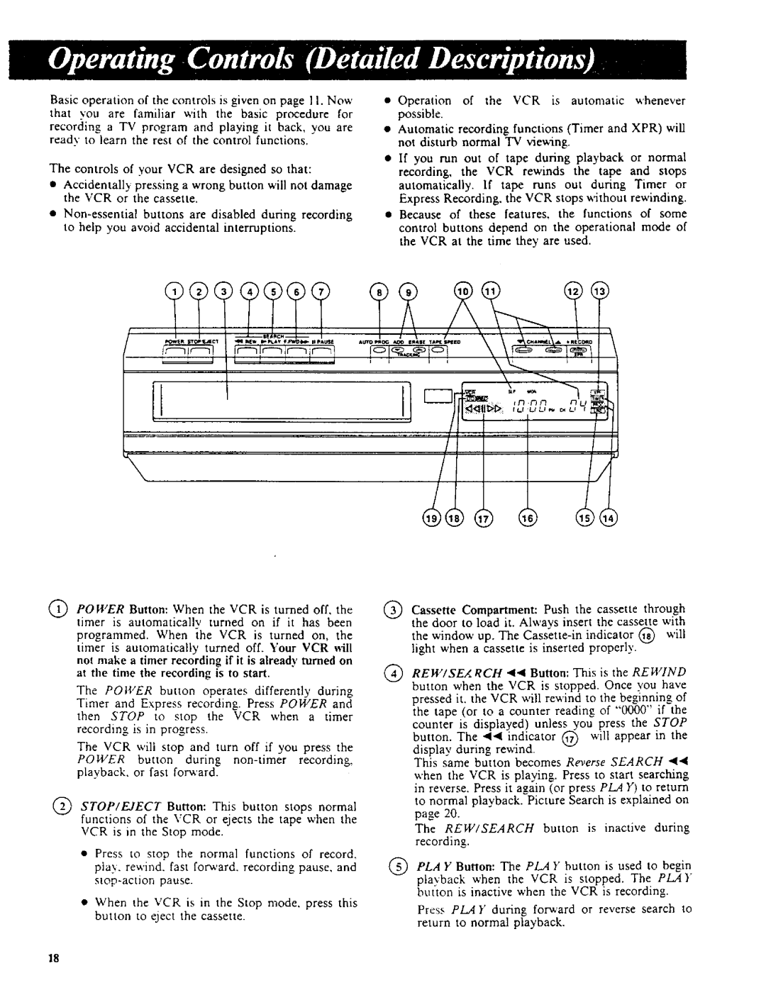 RCA VR270 owner manual LEt StOO,UE¢ 