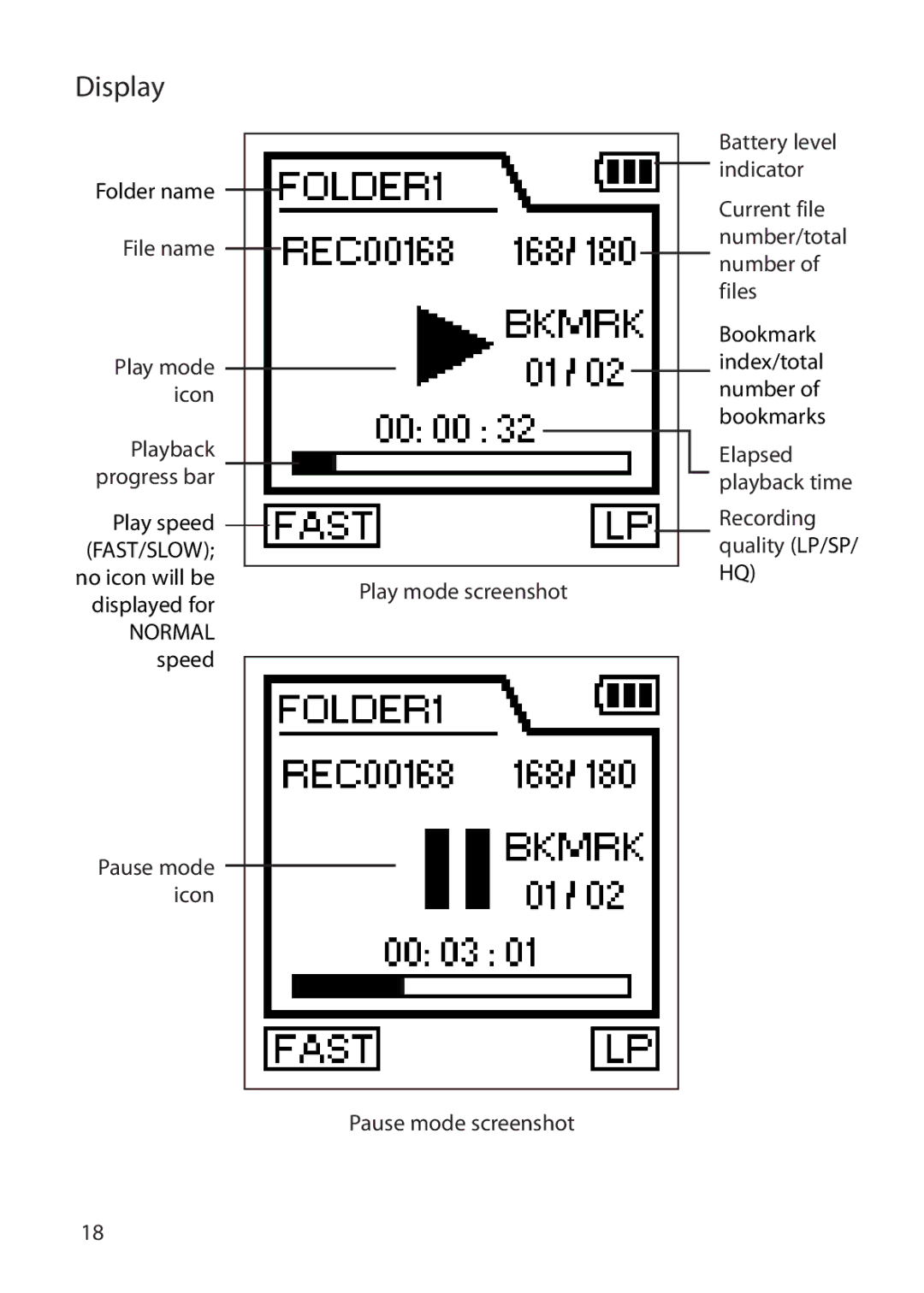 RCA VR5235 user manual Display 