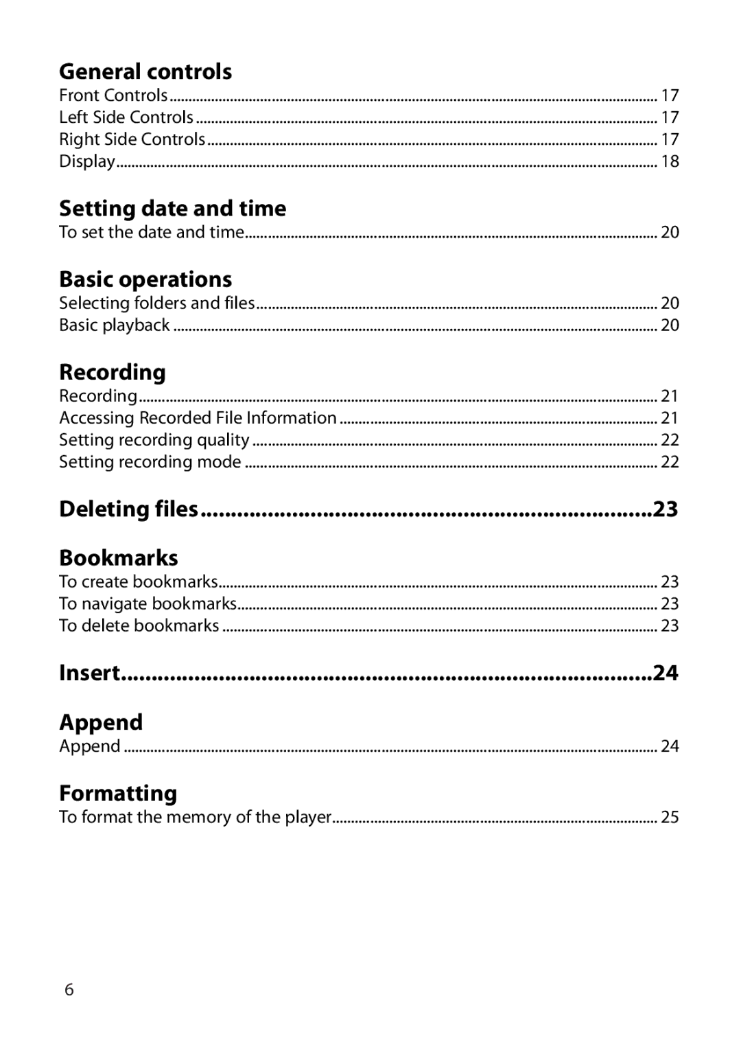 RCA VR5235 user manual General controls 