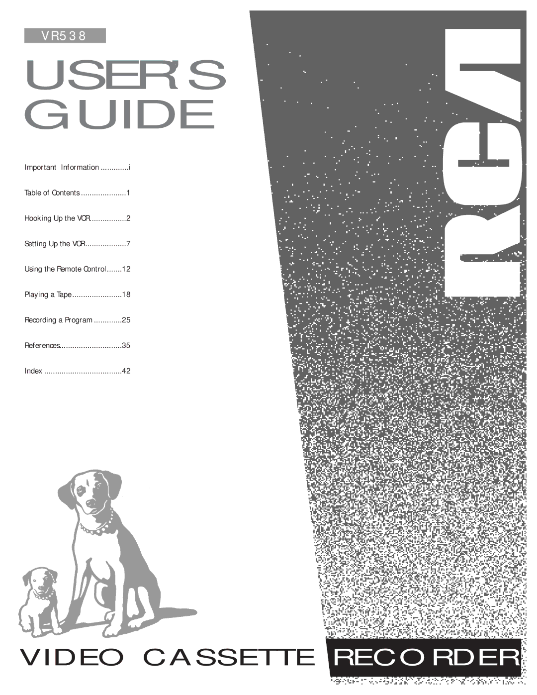 RCA VR538 manual USER’S Guide 