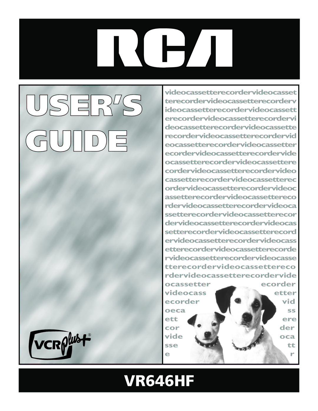 RCA VR646HF manual USER’S Guide 