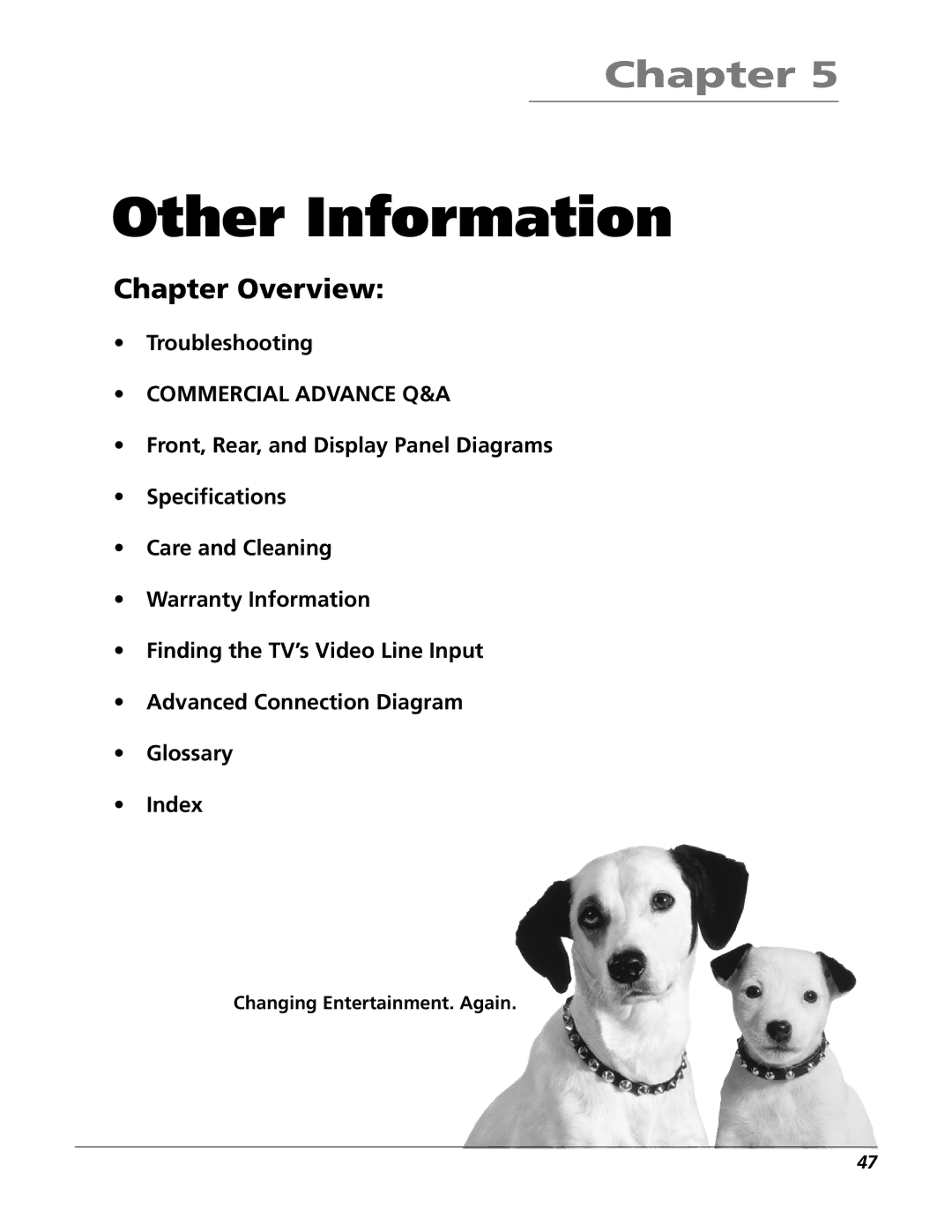 RCA VR706HF manual Other Information, Troubleshooting 