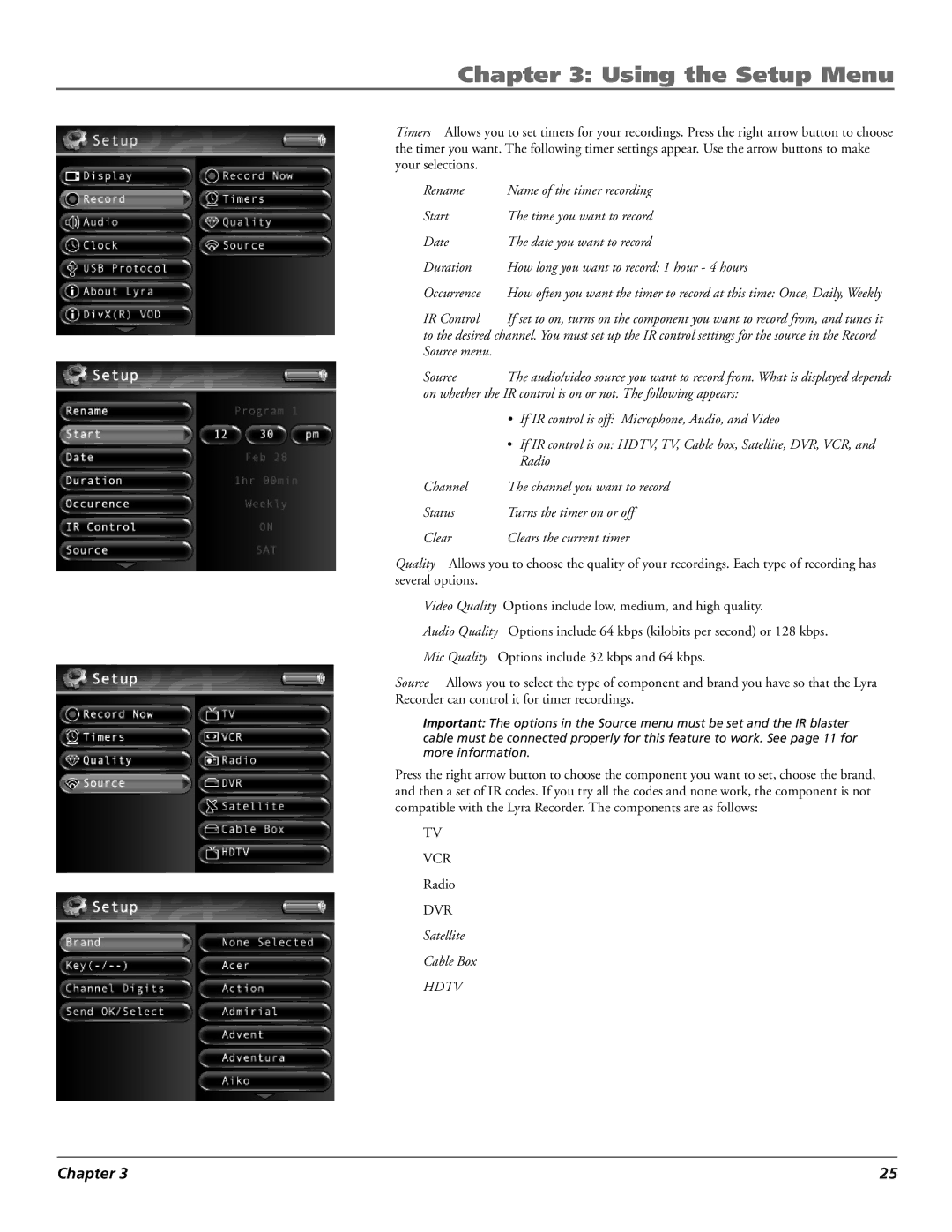 RCA X3030 manual Hdtv 