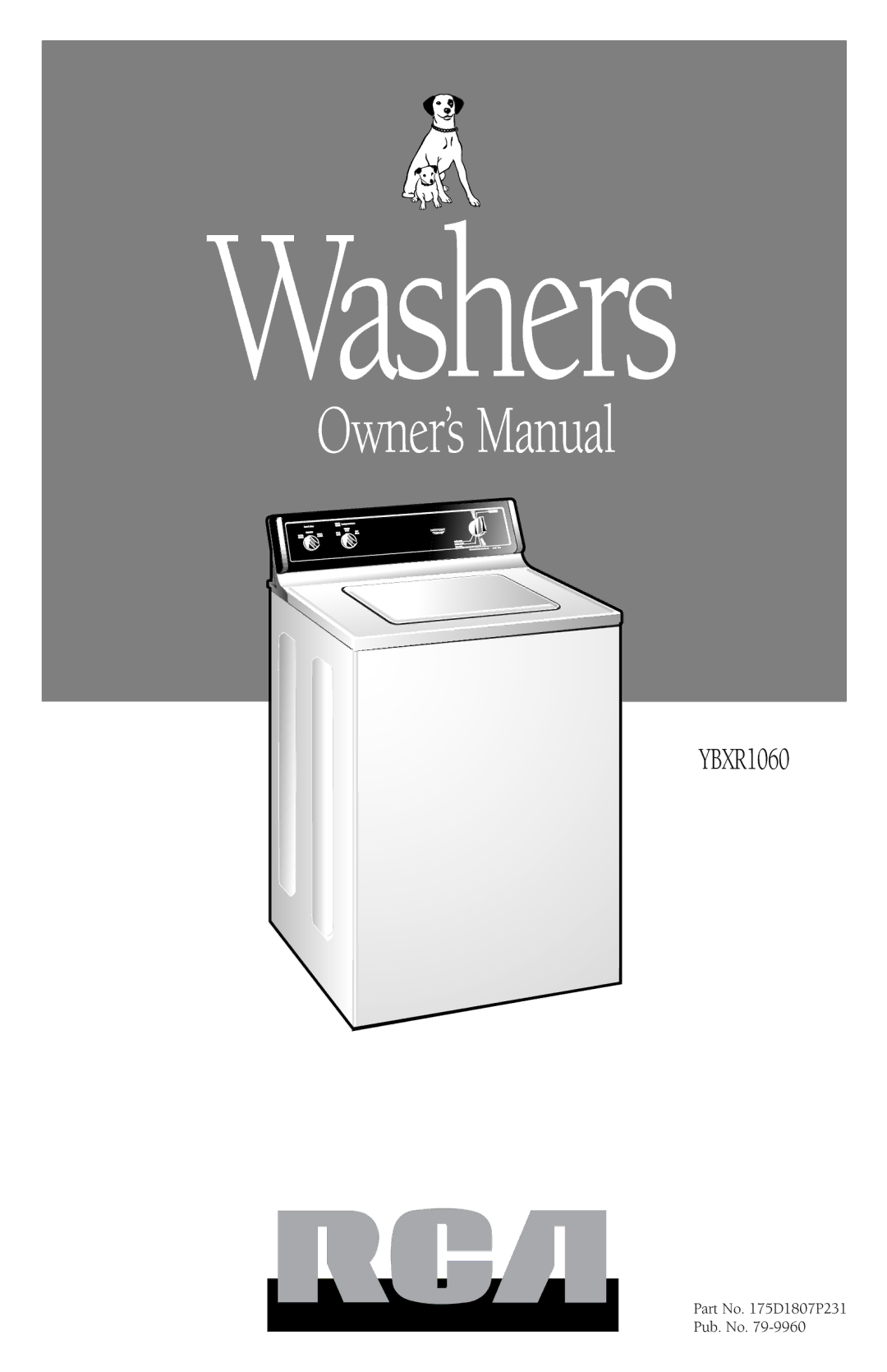 RCA YBXR1060 owner manual Washers 