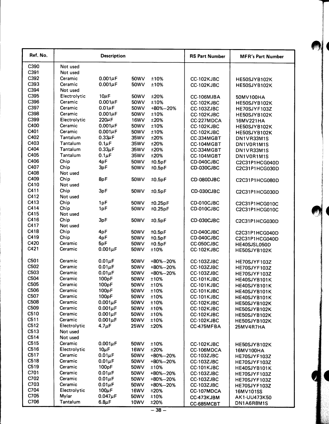 Realistic 20-119, 9119 manual 