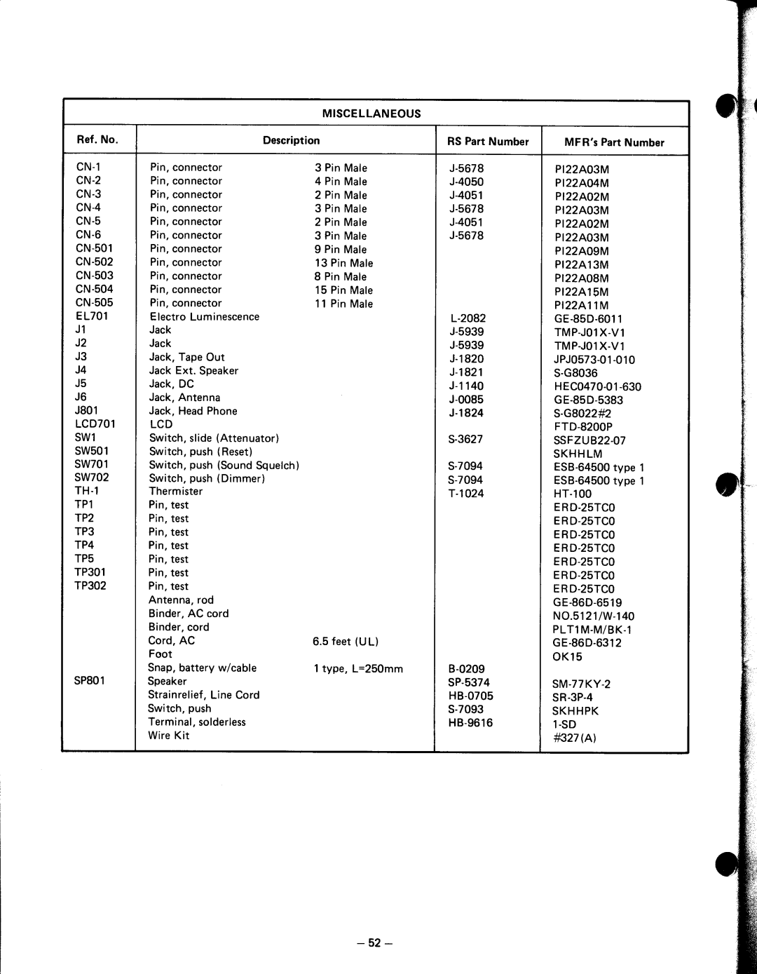 Realistic 20-119, 9119 manual 