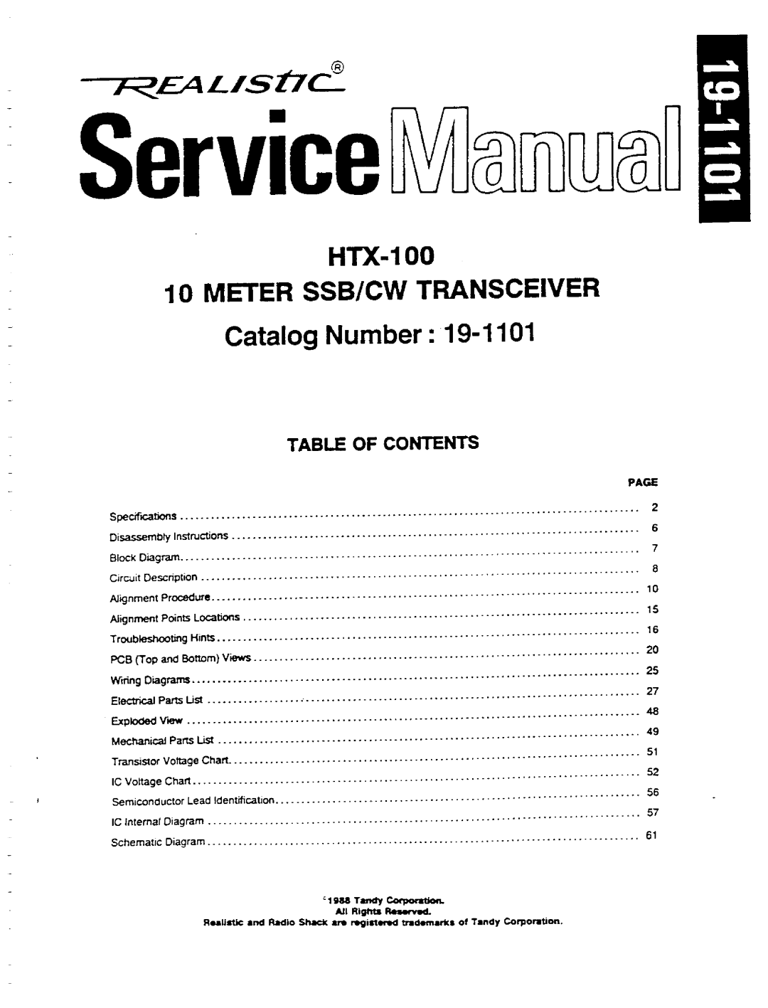 Realistic HTX-100 manual 