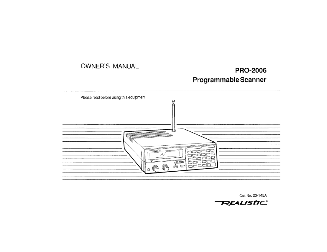 Realistic PRO-2006 manual 