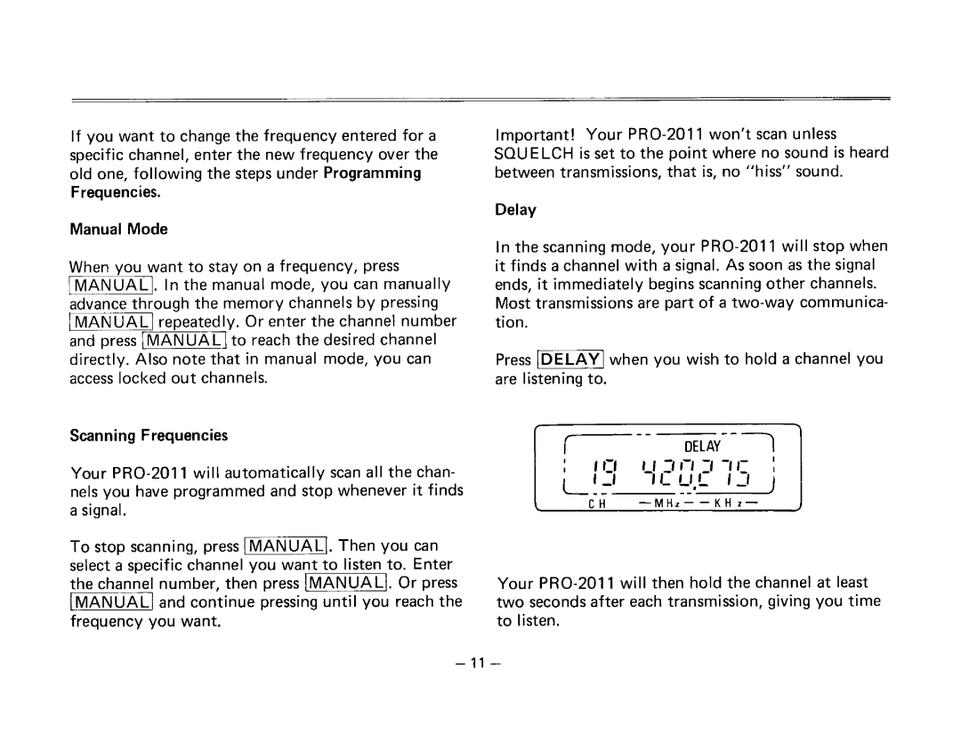 Realistic PRO-2011 manual 