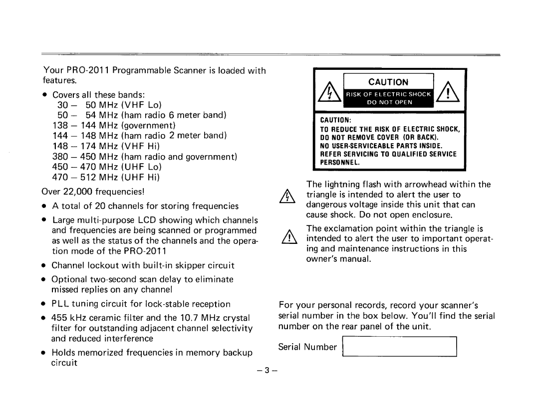 Realistic PRO-2011 manual 