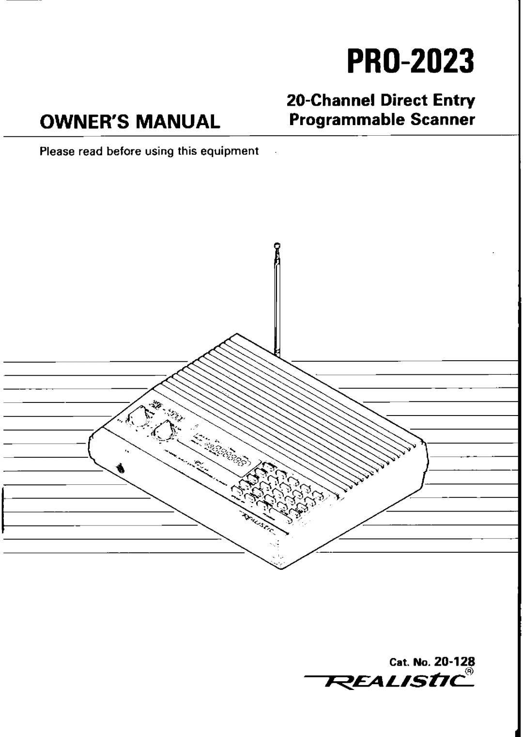 Realistic PRO-2023 manual 