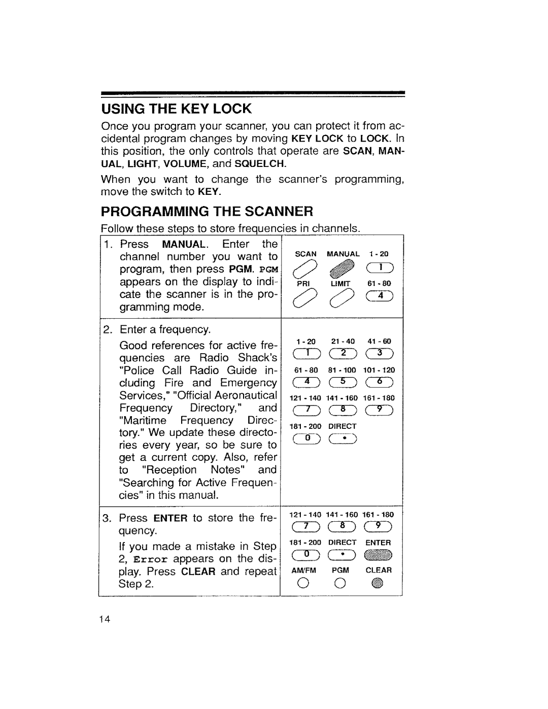 Realistic PRO-43 manual 