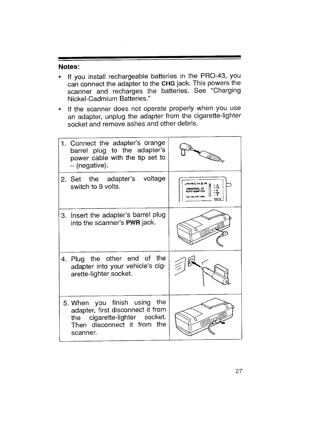 Realistic PRO-43 manual 