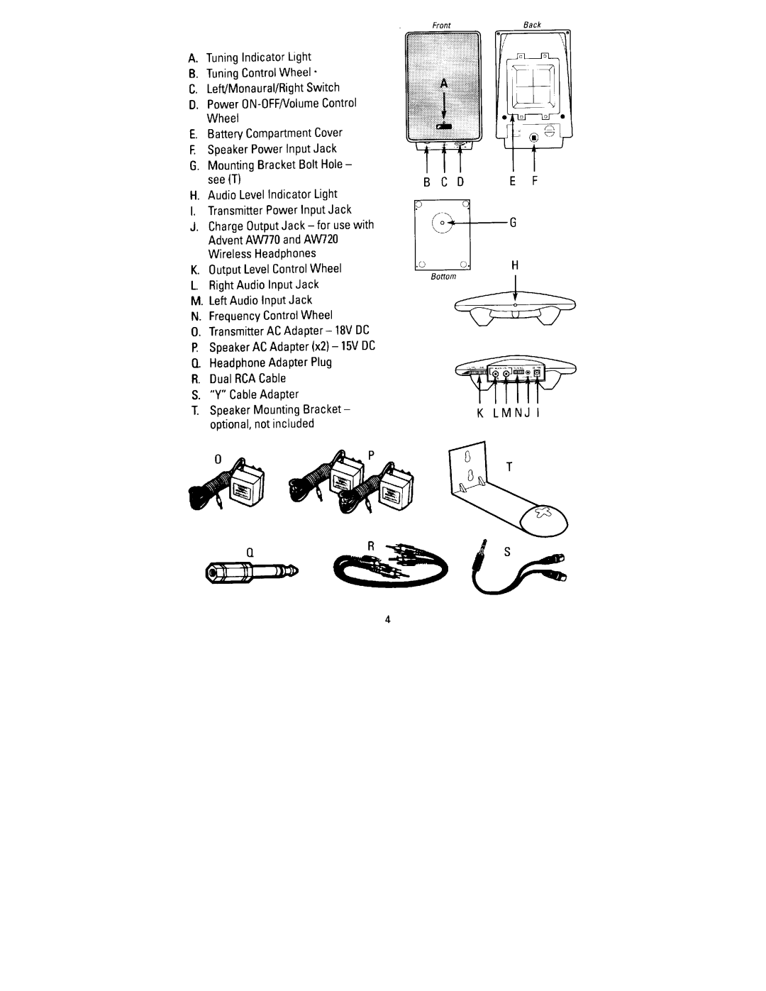 Recoton/Advent AW820 manual 