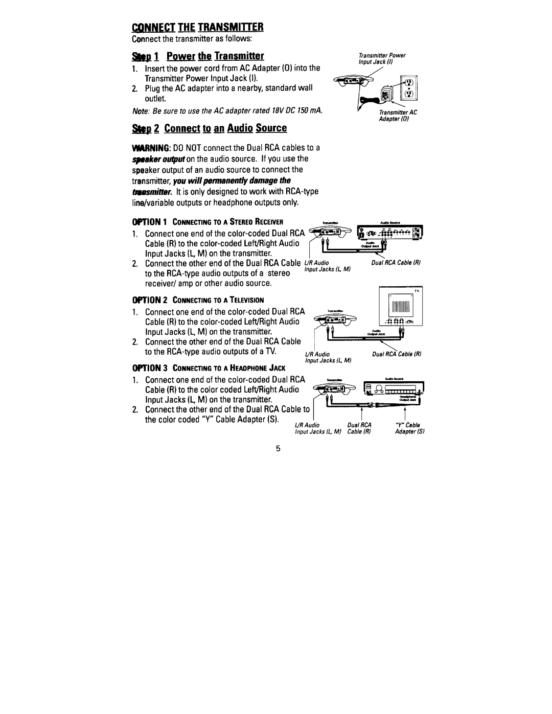 Recoton/Advent AW820 manual 