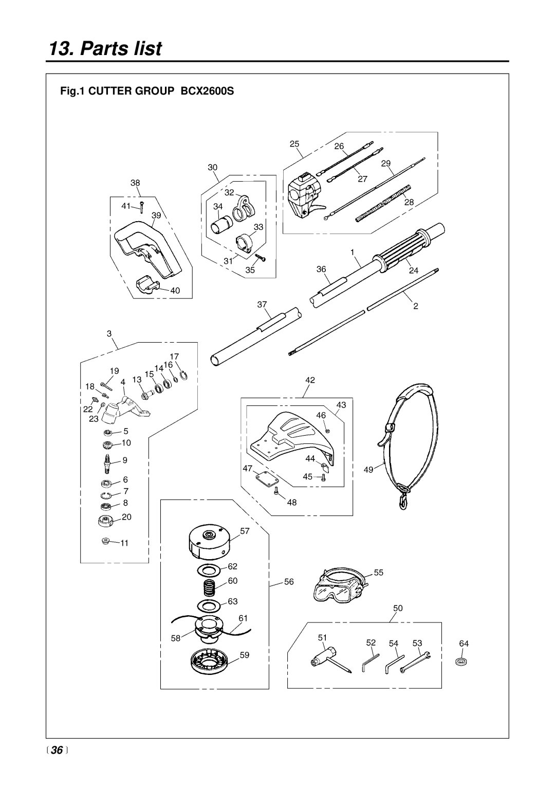 RedMax BCX2600S manual 36  