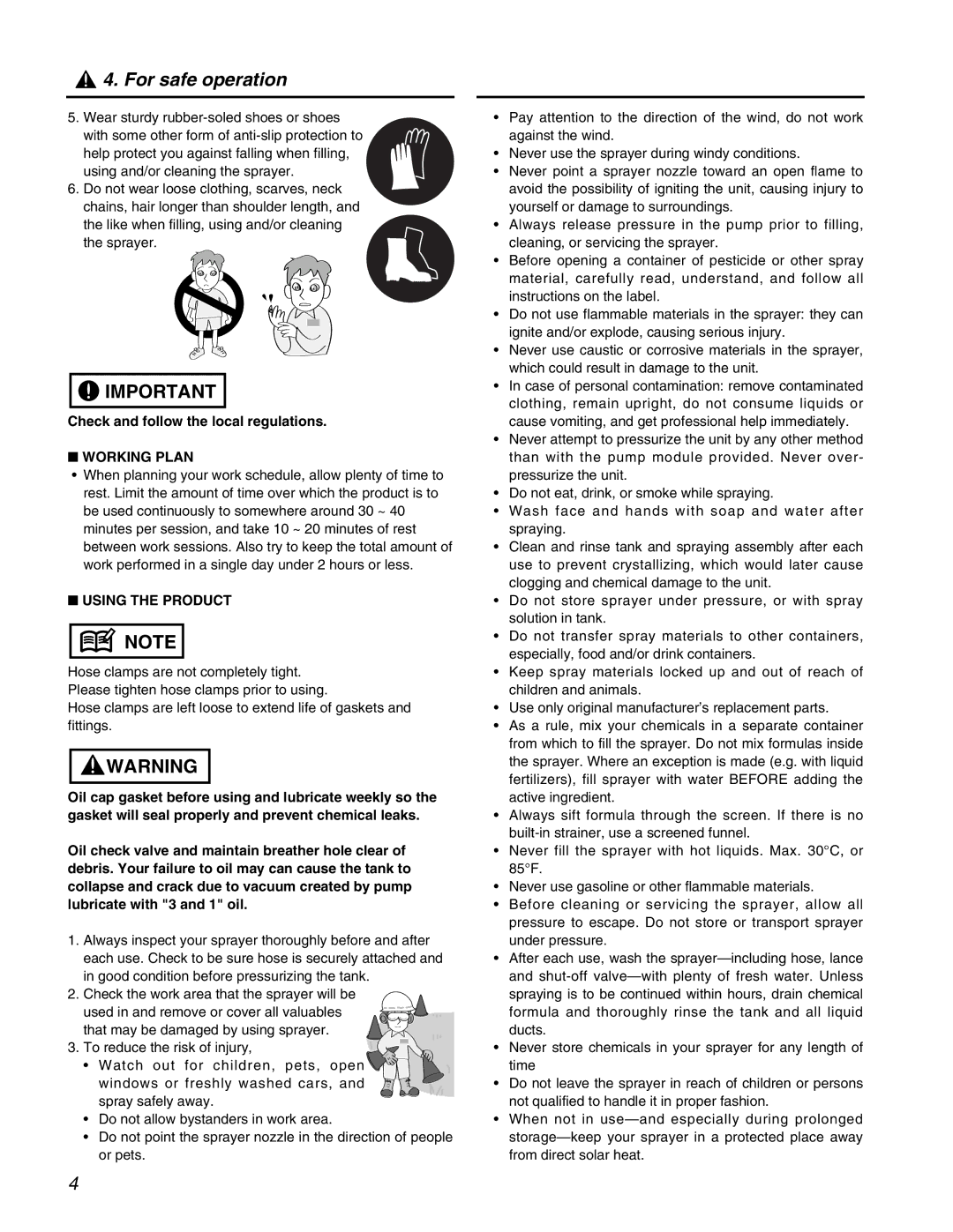 RedMax BM40S manual Working Plan, Using the Product 