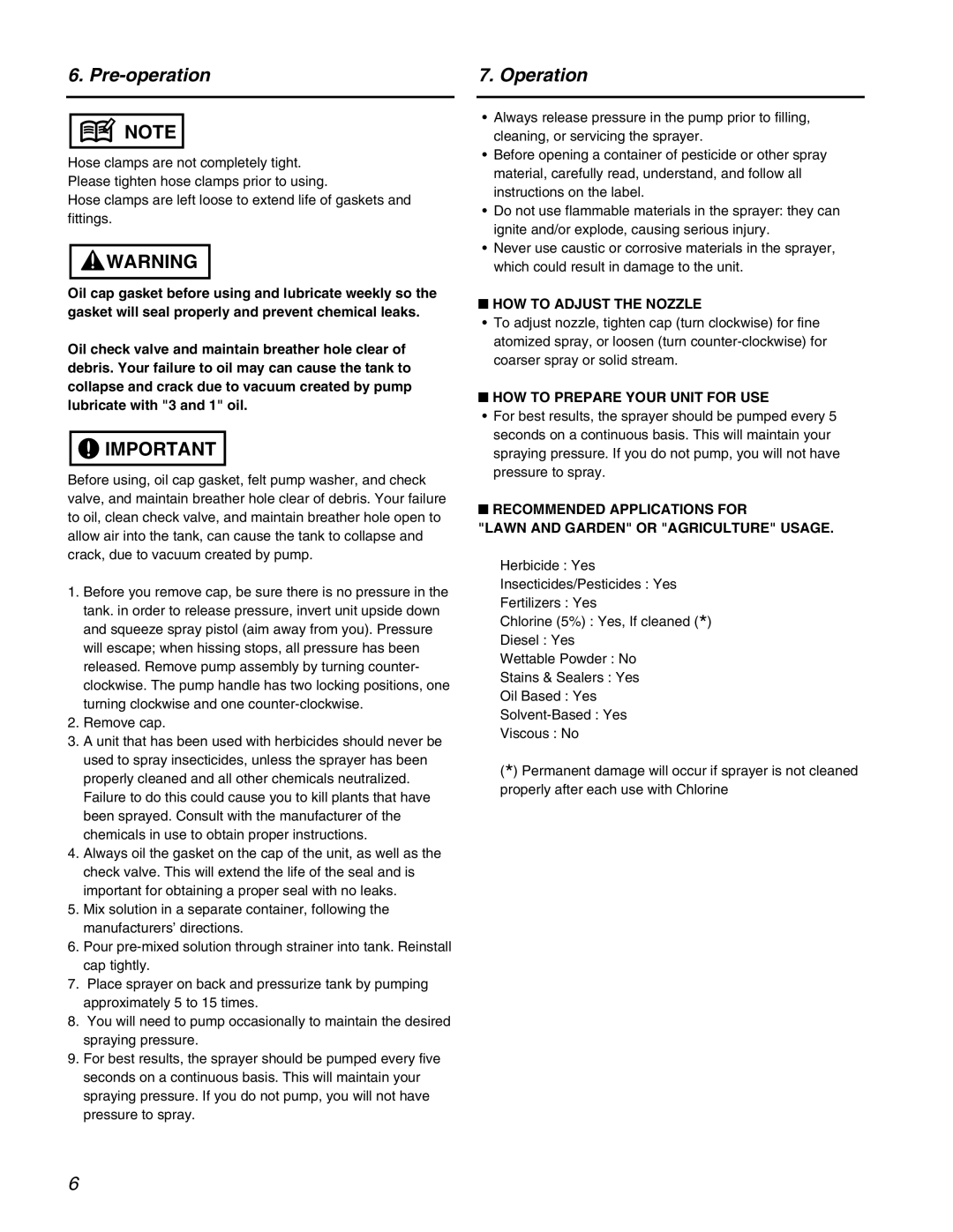 RedMax BM40S manual Pre-operation, Operation, HOW to Adjust the Nozzle, HOW to Prepare Your Unit for USE 