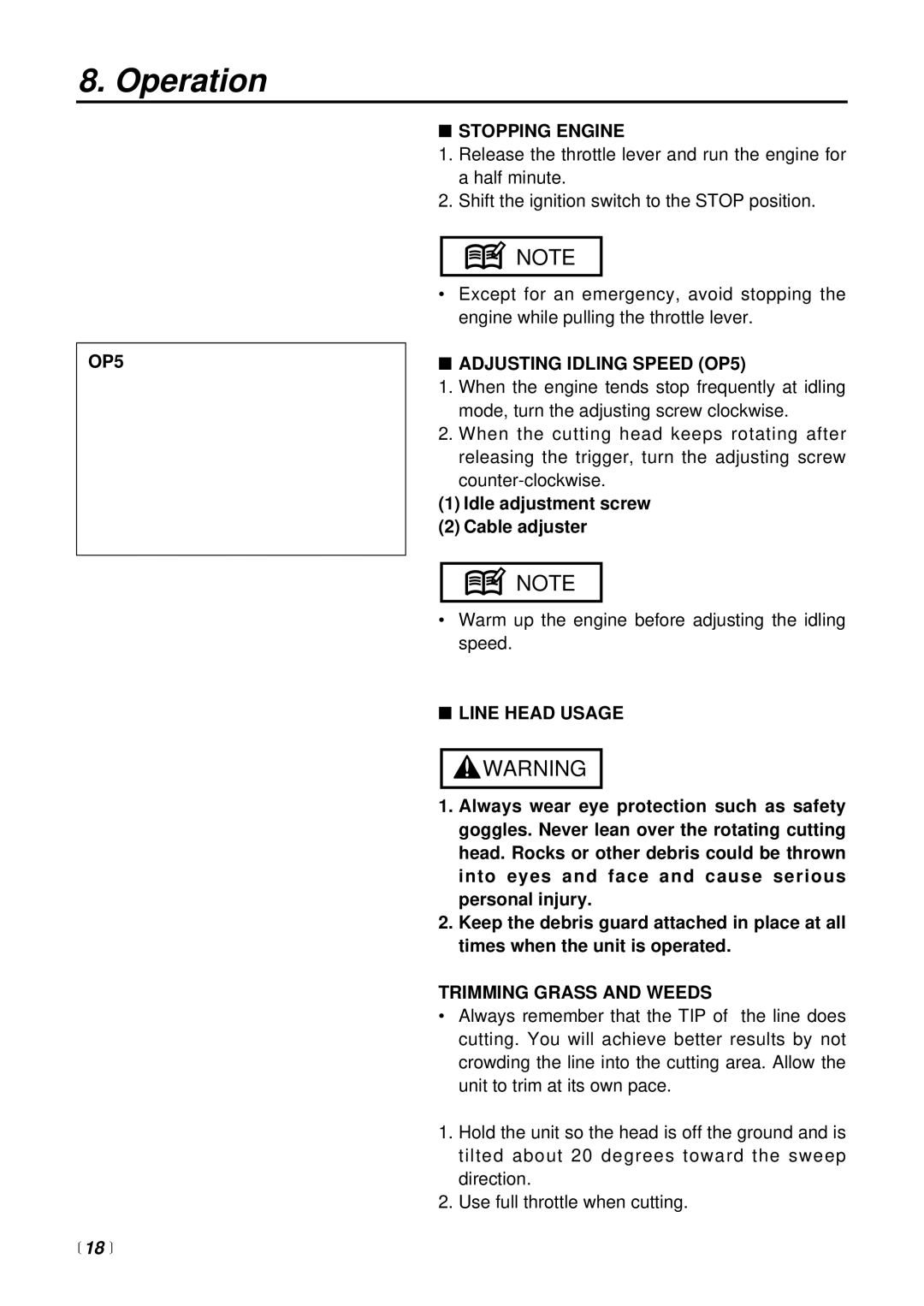 RedMax BT225 manual  18  