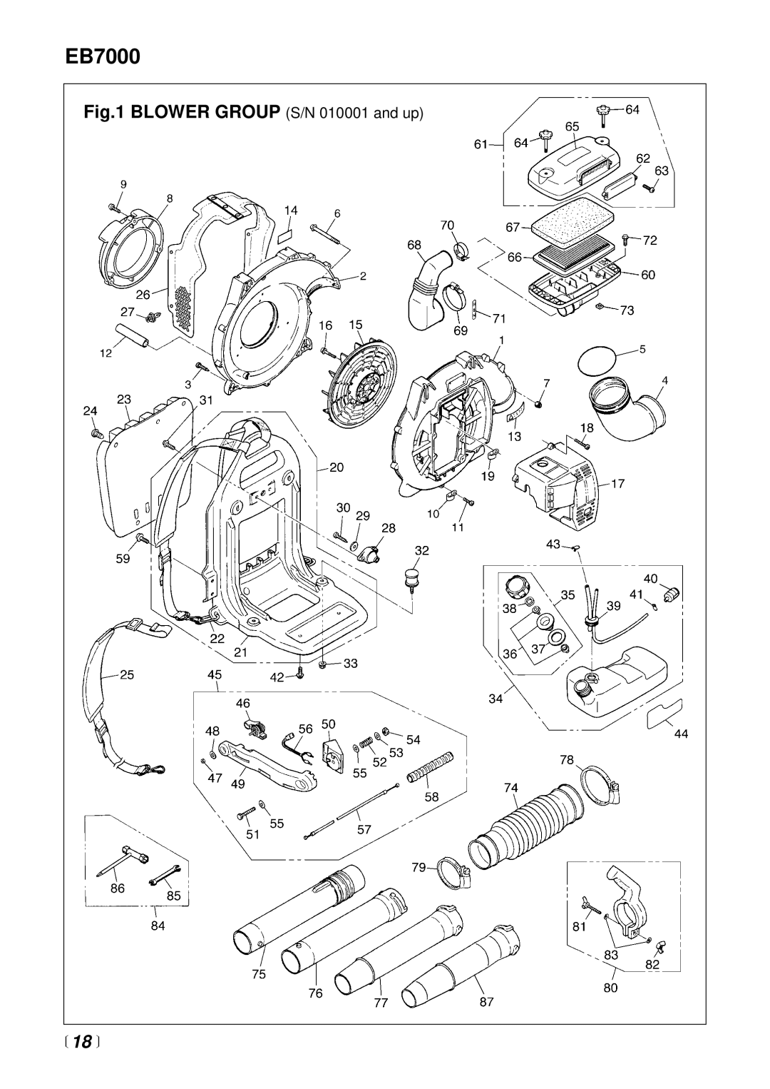 RedMax EB7000 manual 