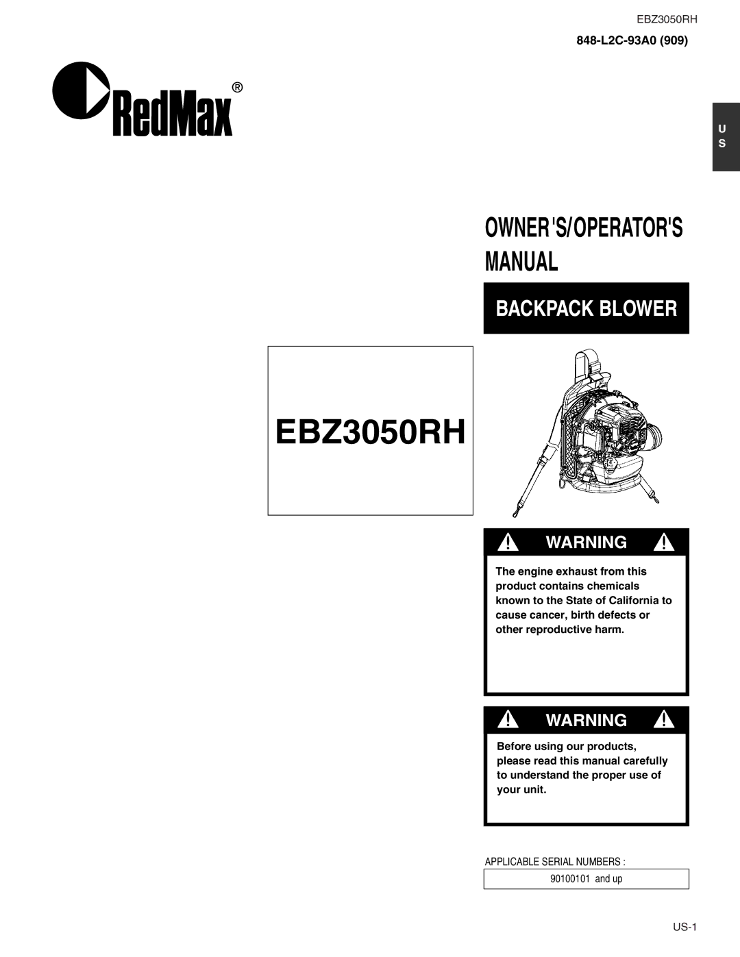 RedMax EBZ3050RH manual 