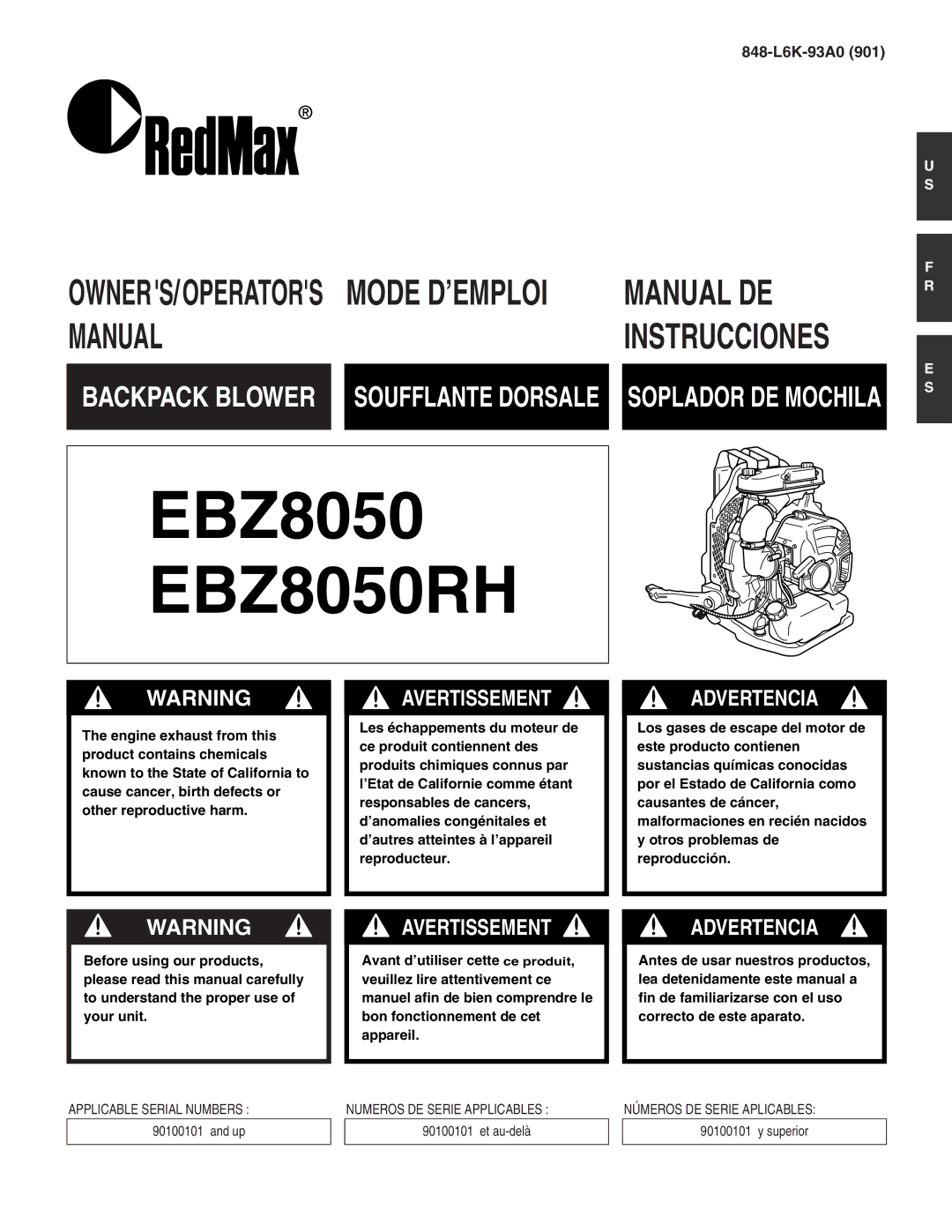 RedMax EBZ8050RH manual 